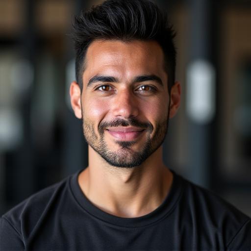 Retrato de Javier Ríos, entrenador personal de fuerza.